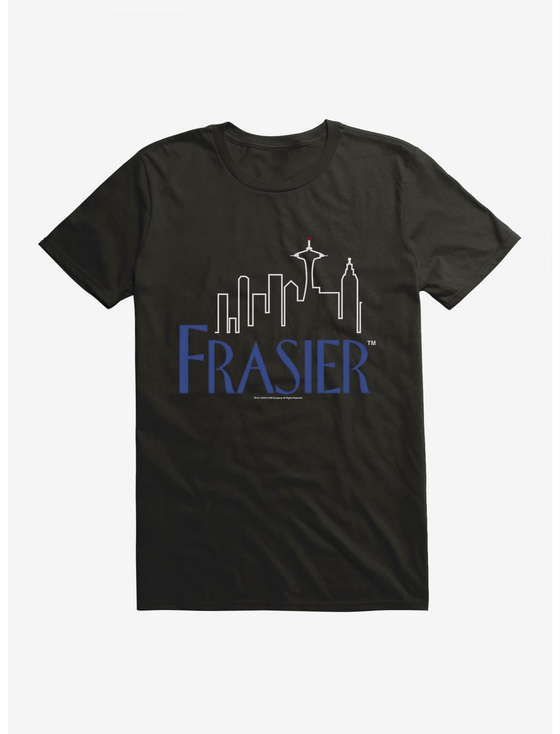 Frasier Logo Outline T-Shirt, BLACK, hi-res