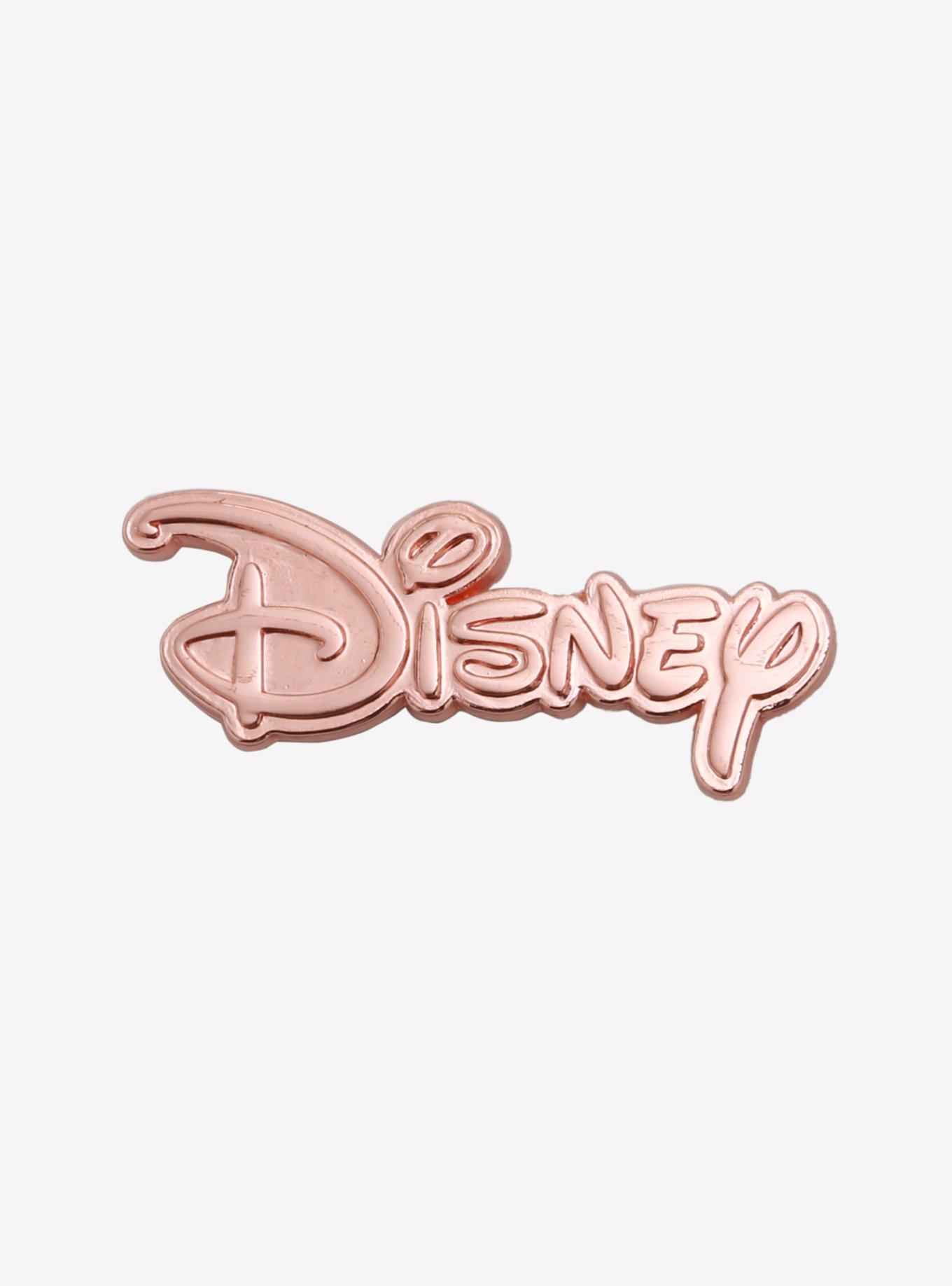 Disney Rose Gold Enamel Pin, , hi-res
