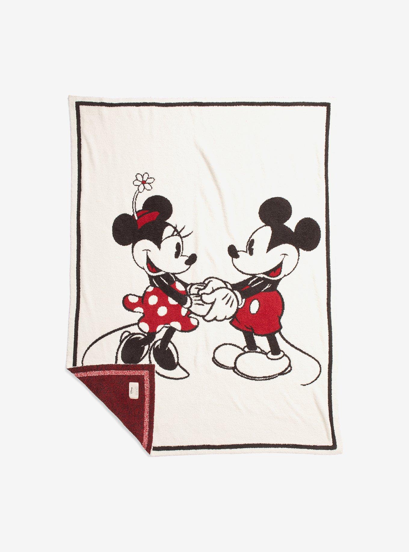Barefoot Dreams Disney Mickey & Minnie Mouse Blanket Cream BoxLunch