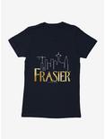 Frasier Gold Logo Outline Womens T-Shirt, MIDNIGHT NAVY, hi-res