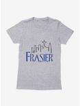 Frasier Logo Outline Womens T-Shirt, HEATHER, hi-res