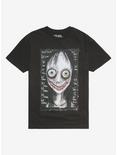 Don't Scream Scary Face T-Shirt By Gus Fink, BLACK, hi-res