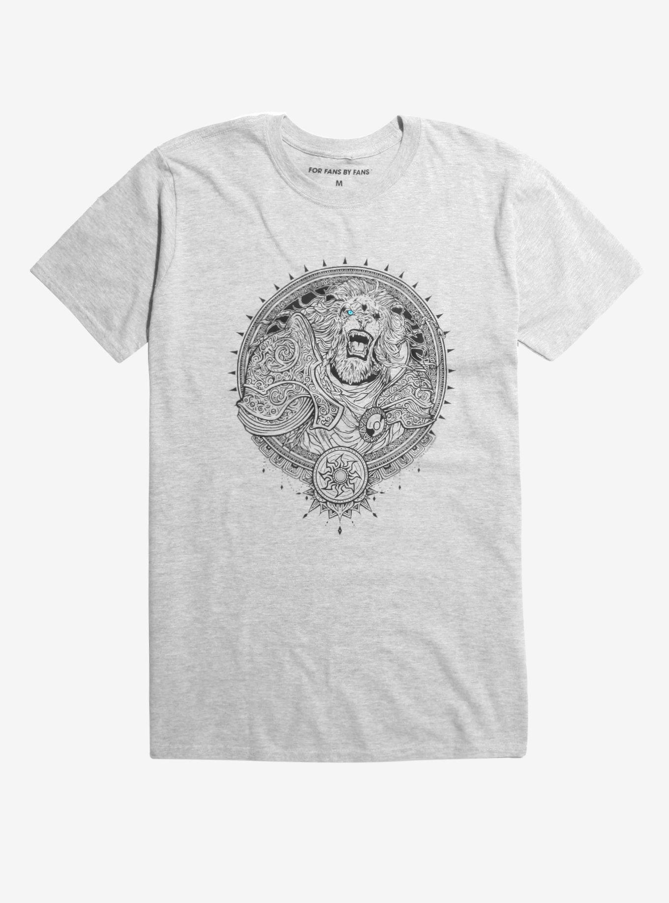 Magic: The Gathering Ajani Goldmane T-Shirt, GREY, hi-res