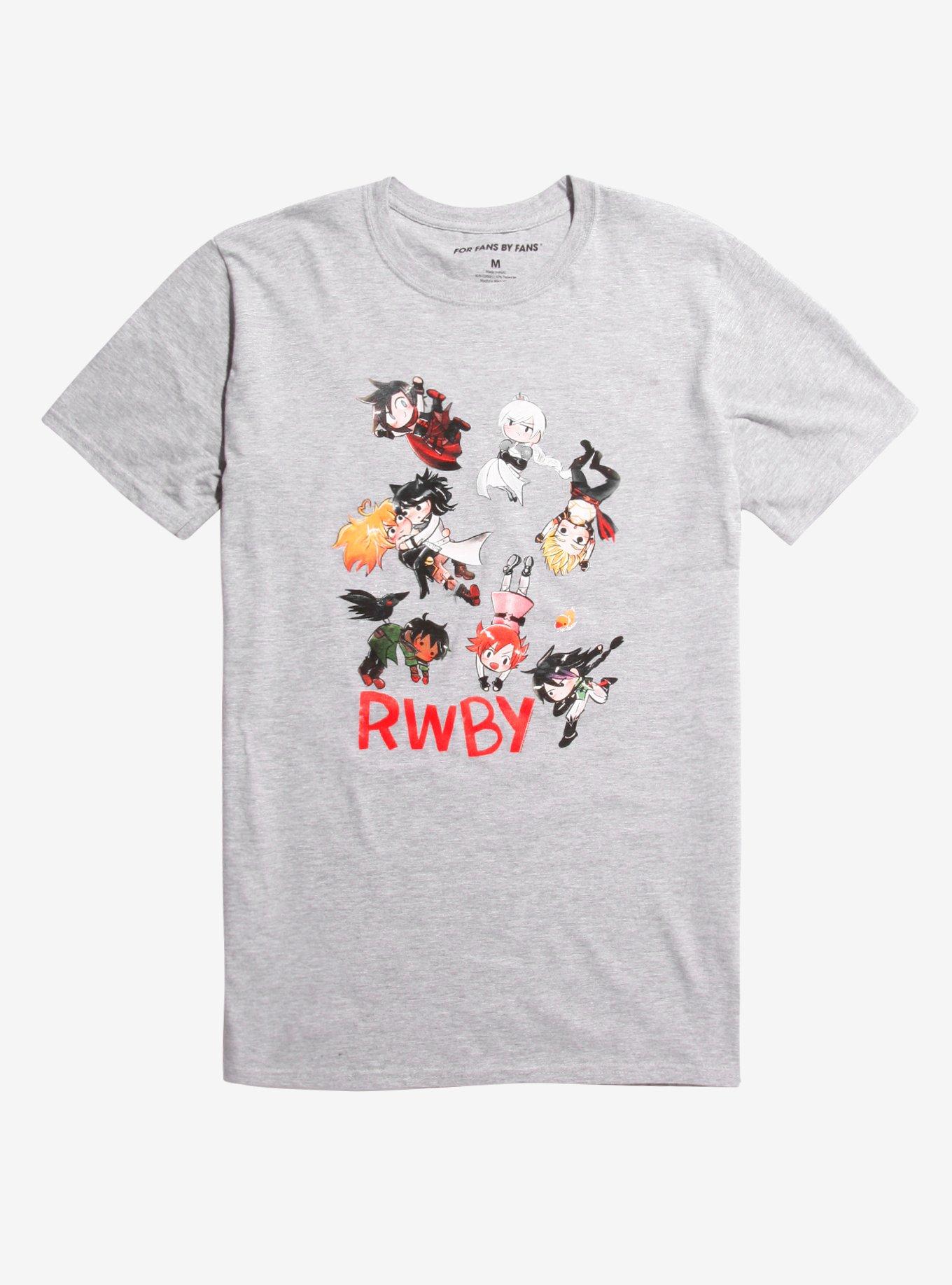 RWBY Chibi Characters T-Shirt, GREY, hi-res
