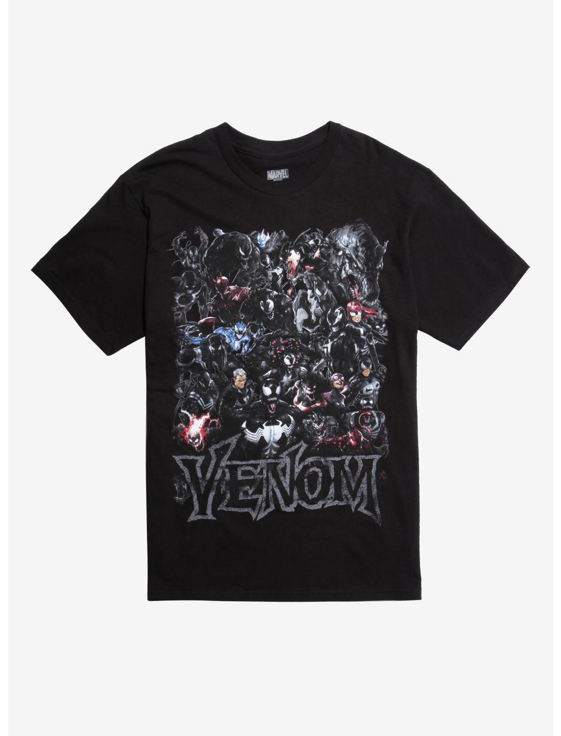 Marvel Venom Group Collage T-Shirt, BLACK, hi-res