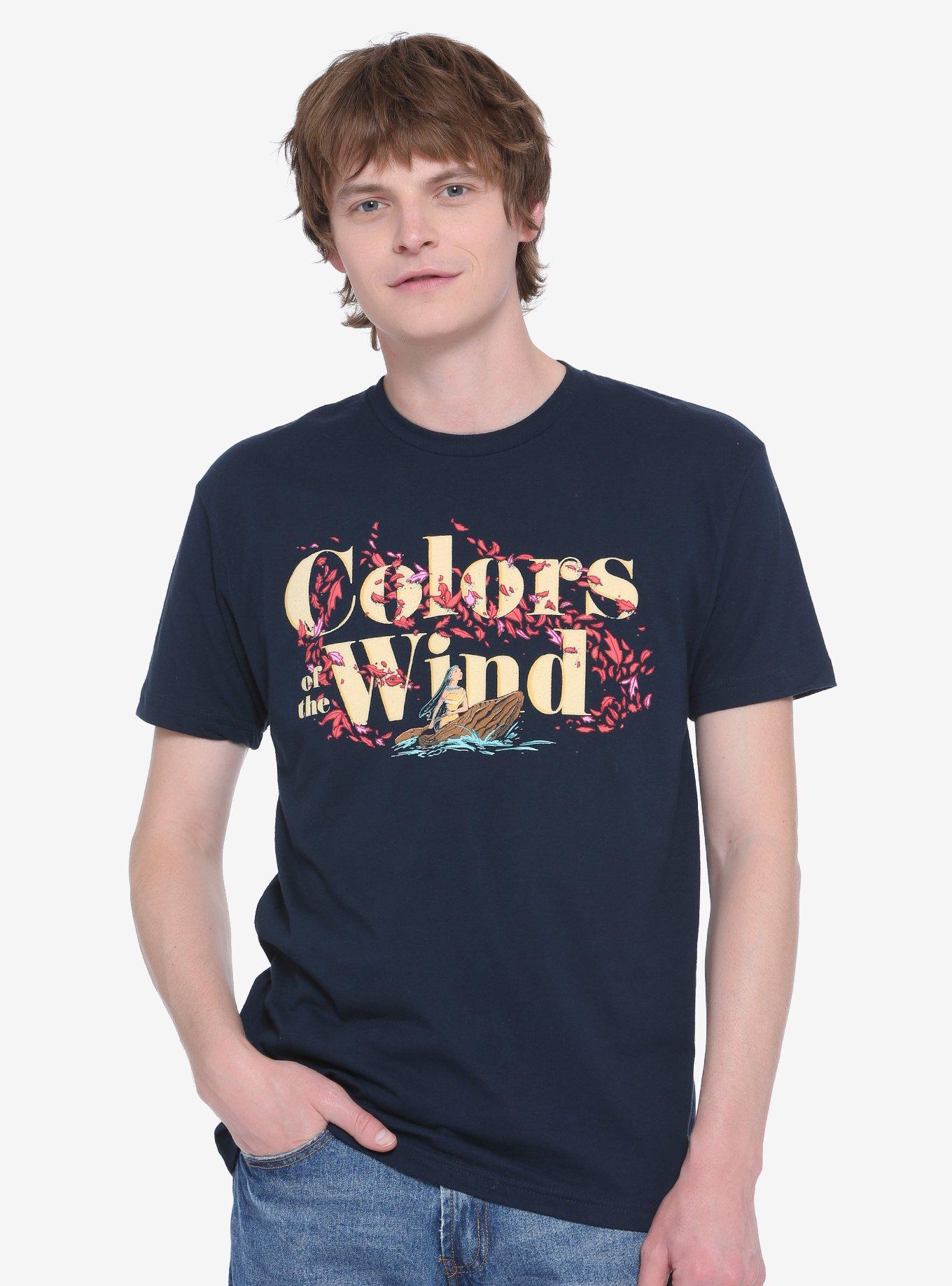 Disney Pocahontas Colors of the Wind T-Shirt - BoxLunch Exclusive, BLUE, hi-res
