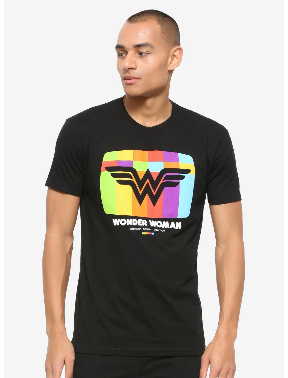 DC Comics Wonder Woman Technicolor T-Shirt, BLACK, hi-res