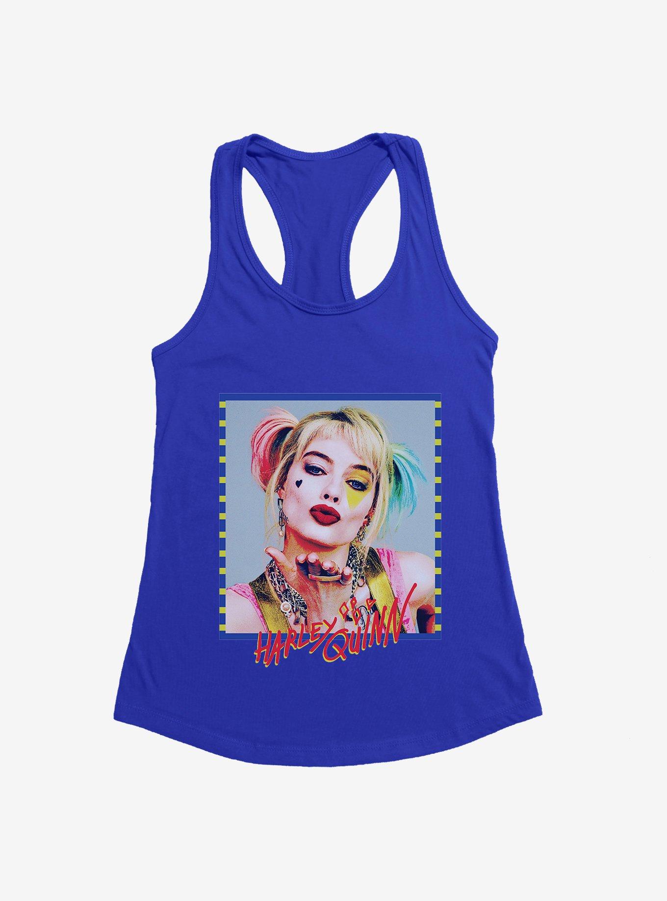 DC Comics Birds Of Prey Harley Quinn Kiss Face Girls Tank, , hi-res