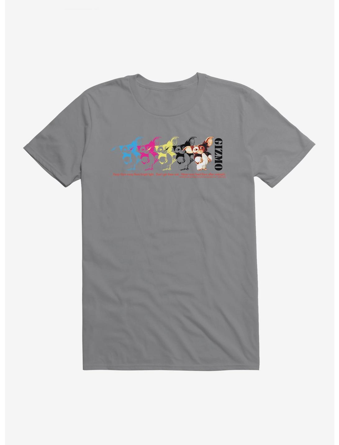 Gremlins Gizmo Colorful Stamp T-Shirt, STORM GREY, hi-res