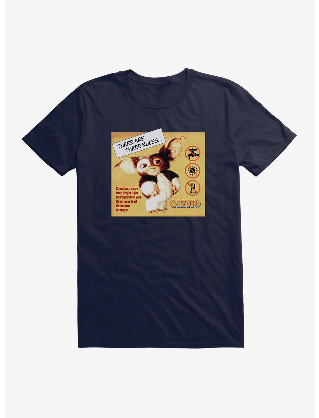 Gremlins Gizmo Rules T-Shirt, NAVY, hi-res