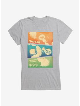 Gremlins Gizmo Cropped Collage Girls T-Shirt, HEATHER, hi-res
