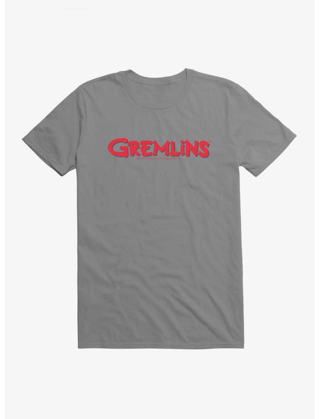 Gremlins Movie Title T-Shirt, STORM GREY, hi-res