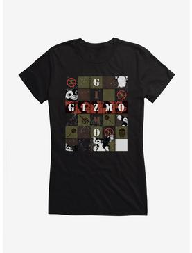 Gremlins Gizmo Boxed Collage Girls T-Shirt, BLACK, hi-res
