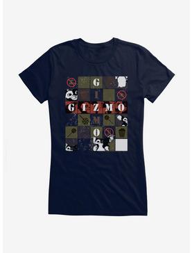 Gremlins Gizmo Boxed Collage Girls T-Shirt, NAVY, hi-res