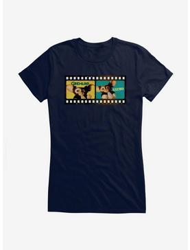 Gremlins Gizmo Colorful Film Strip Girls T-Shirt, NAVY, hi-res