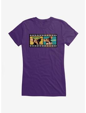 Gremlins Gizmo Colorful Film Strip Girls T-Shirt, PURPLE, hi-res