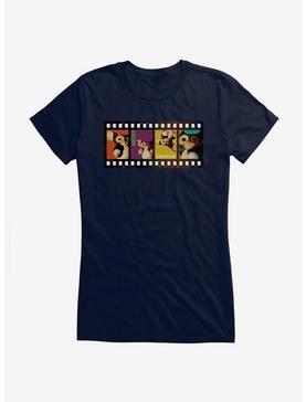 Gremlins Gizmo Film Strip In Color Girls T-Shirt, NAVY, hi-res