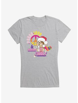 Gremlins Gizmo Peace and Love Girls T-Shirt, HEATHER, hi-res