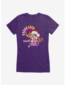 Gremlins Gizmo Peace and Love Girls T-Shirt, PURPLE, hi-res