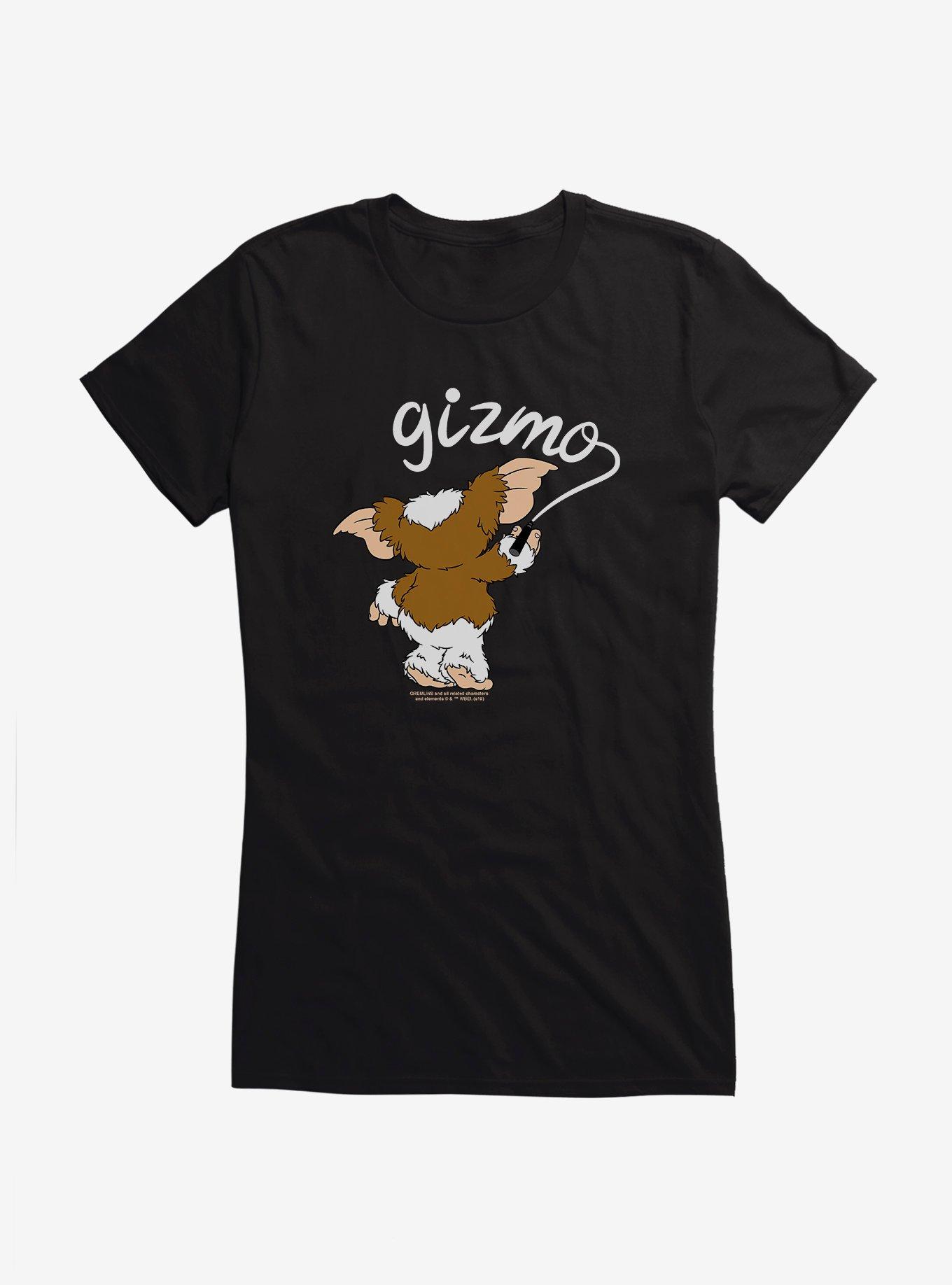 Gremlins Gizmo Writing On Wall Girls T-Shirt, BLACK, hi-res