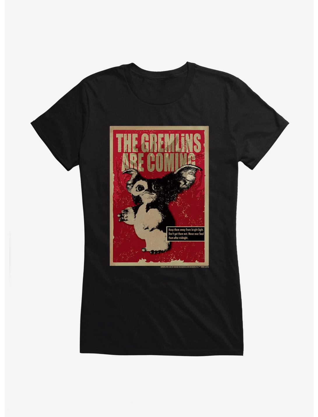 Gremlins They Are Coming Girls T-Shirt, BLACK, hi-res