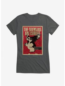Gremlins They Are Coming Girls T-Shirt, CHARCOAL, hi-res