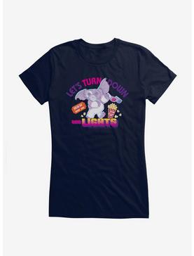 Gremlins Turn Down The Lights Girls T-Shirt, NAVY, hi-res