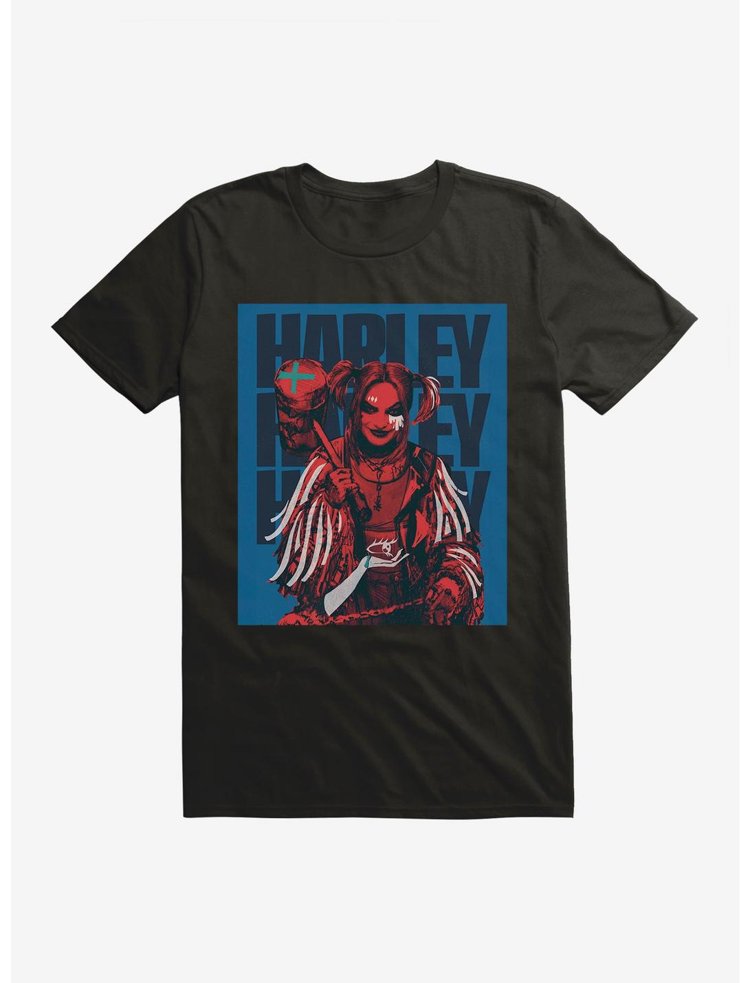 DC Comics Birds Of Prey Harley Quinn Poster T-Shirt, BLACK, hi-res