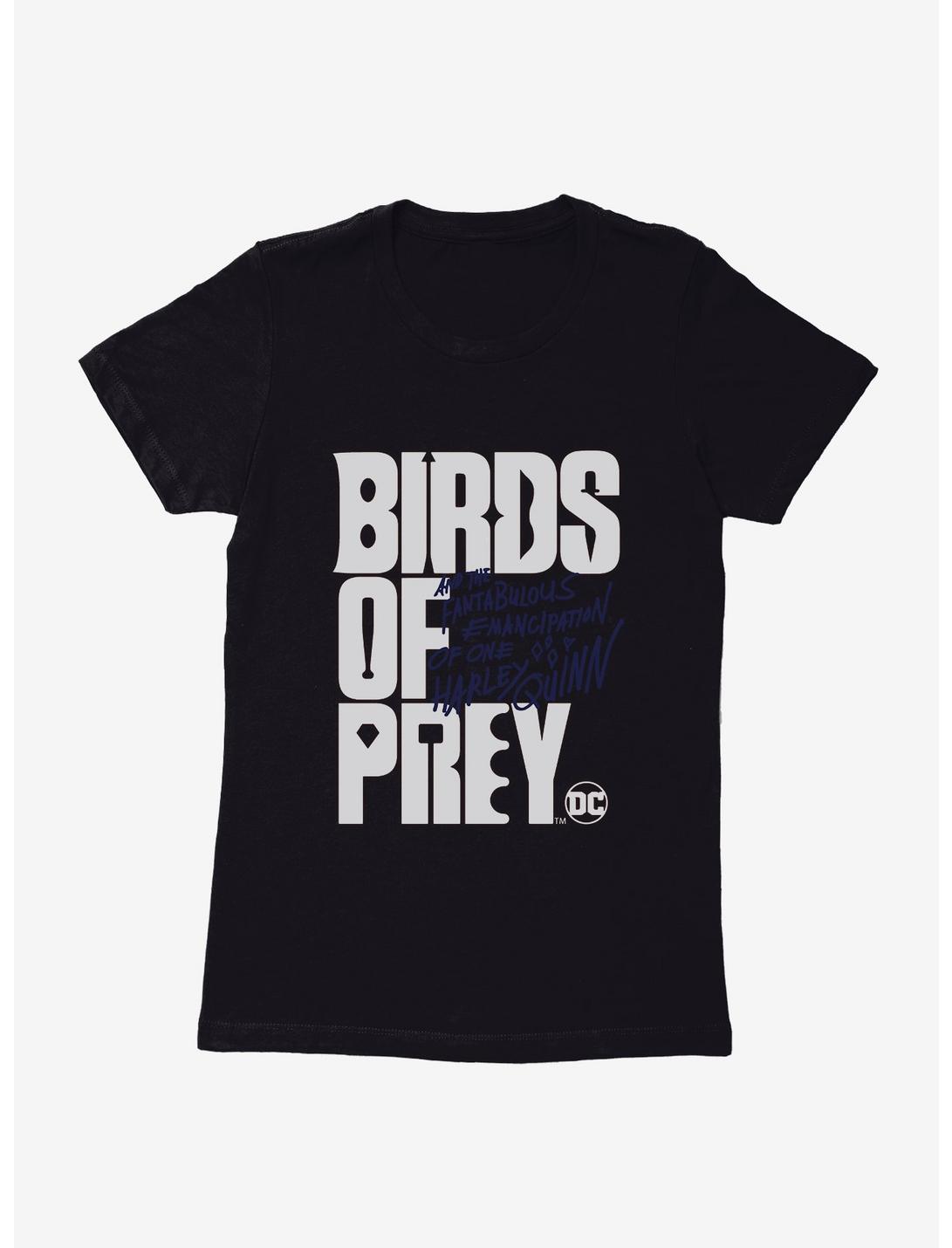 DC Comics Birds Of Prey Title Womens T-Shirt, BLACK, hi-res