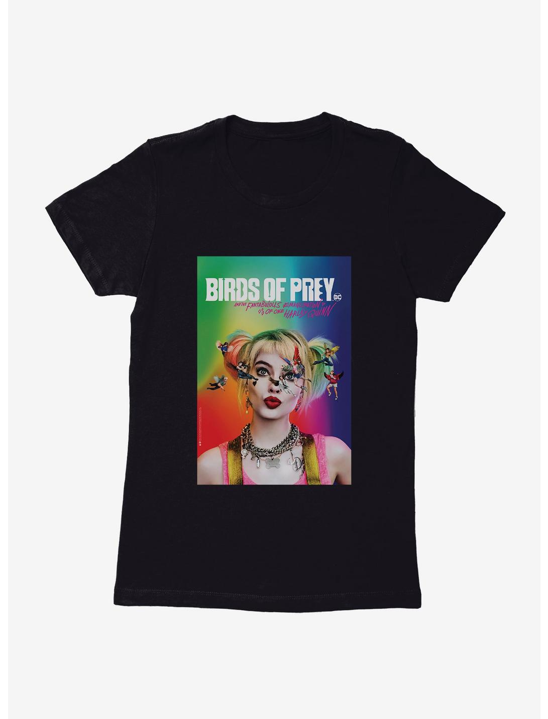DC Comics Birds Of Prey Harley Quinn Major Players Womens T-Shirt, BLACK, hi-res