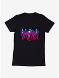 DC Comics Birds Of Prey Harley Quinn And Her Crew Shadow Ombre Outline Womens T-Shirt, BLACK, hi-res
