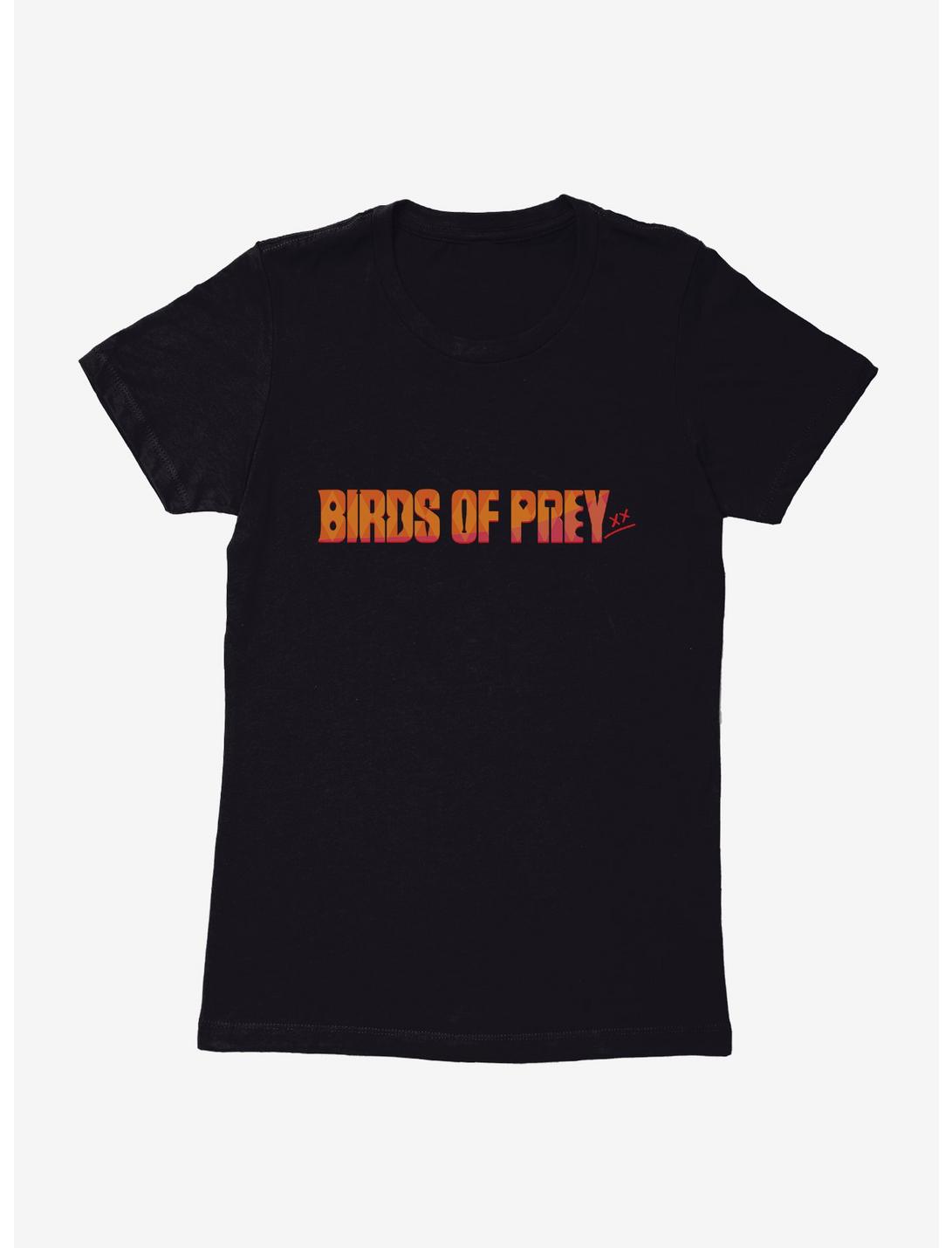 DC Comics Birds Of Prey Sunset Title Womens T-Shirt, BLACK, hi-res