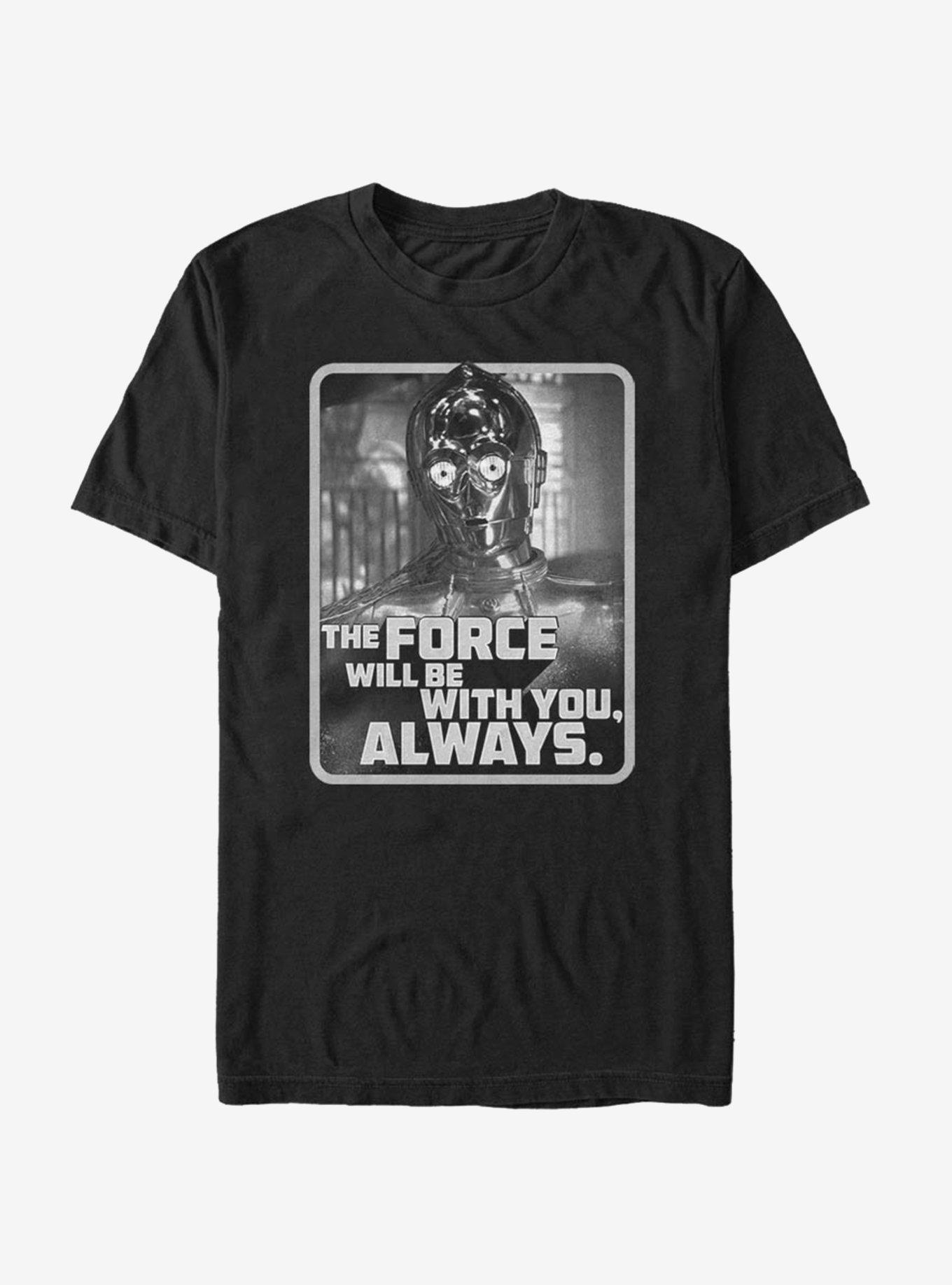 Star Wars Episode IX The Rise Of Skywalker With You C3PO T-Shirt, BLACK, hi-res