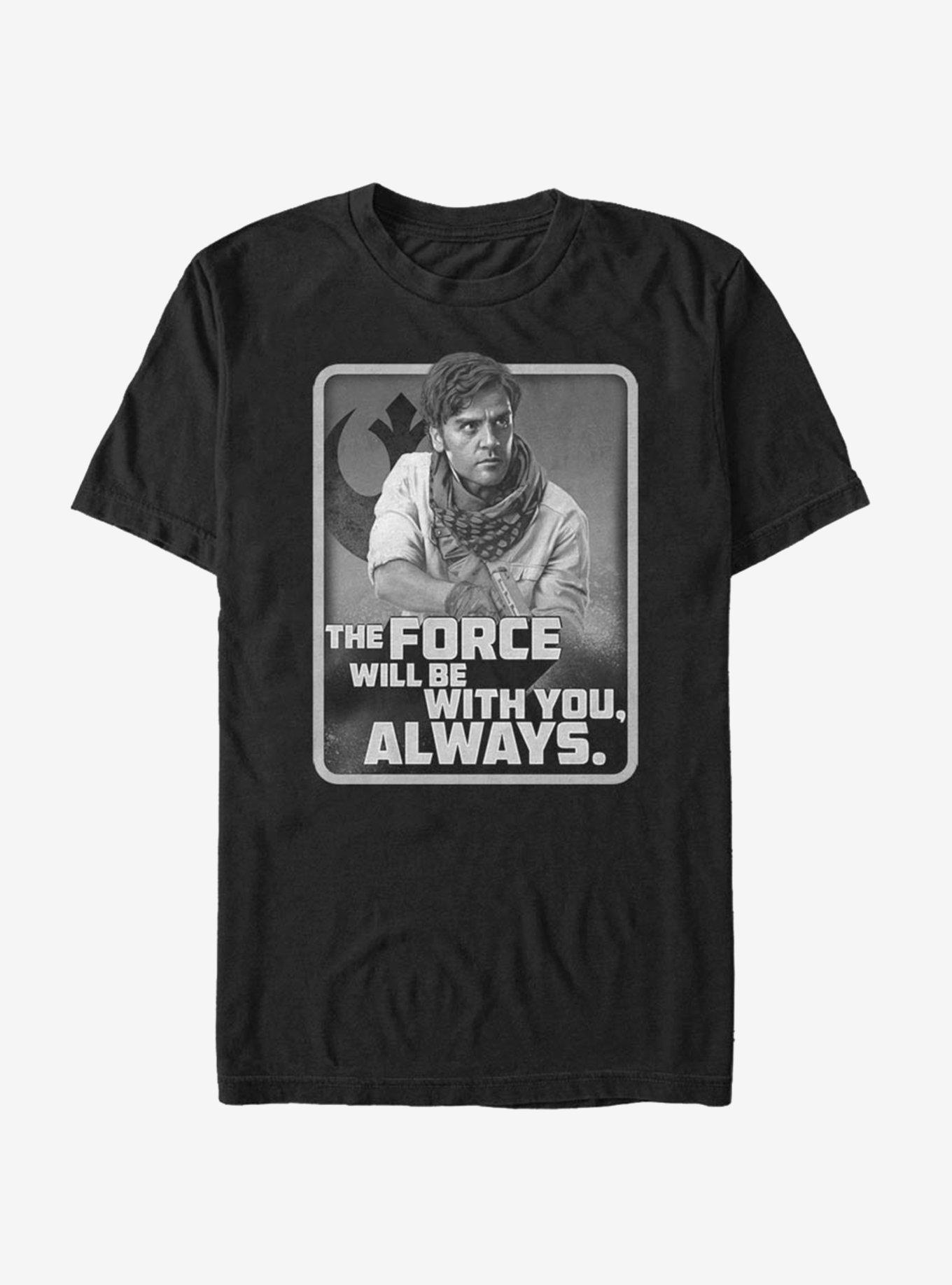 Star Wars Episode IX The Rise Of Skywalker With You Poe T-Shirt, BLACK, hi-res