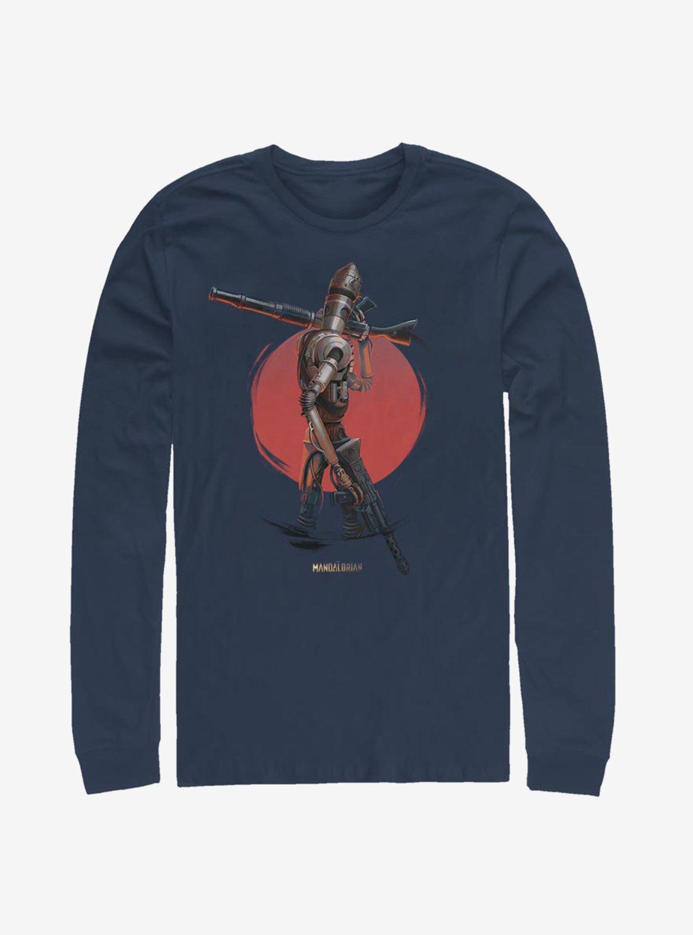 Star Wars The Mandalorian IG Eleven Long-Sleeve T-Shirt, NAVY, hi-res