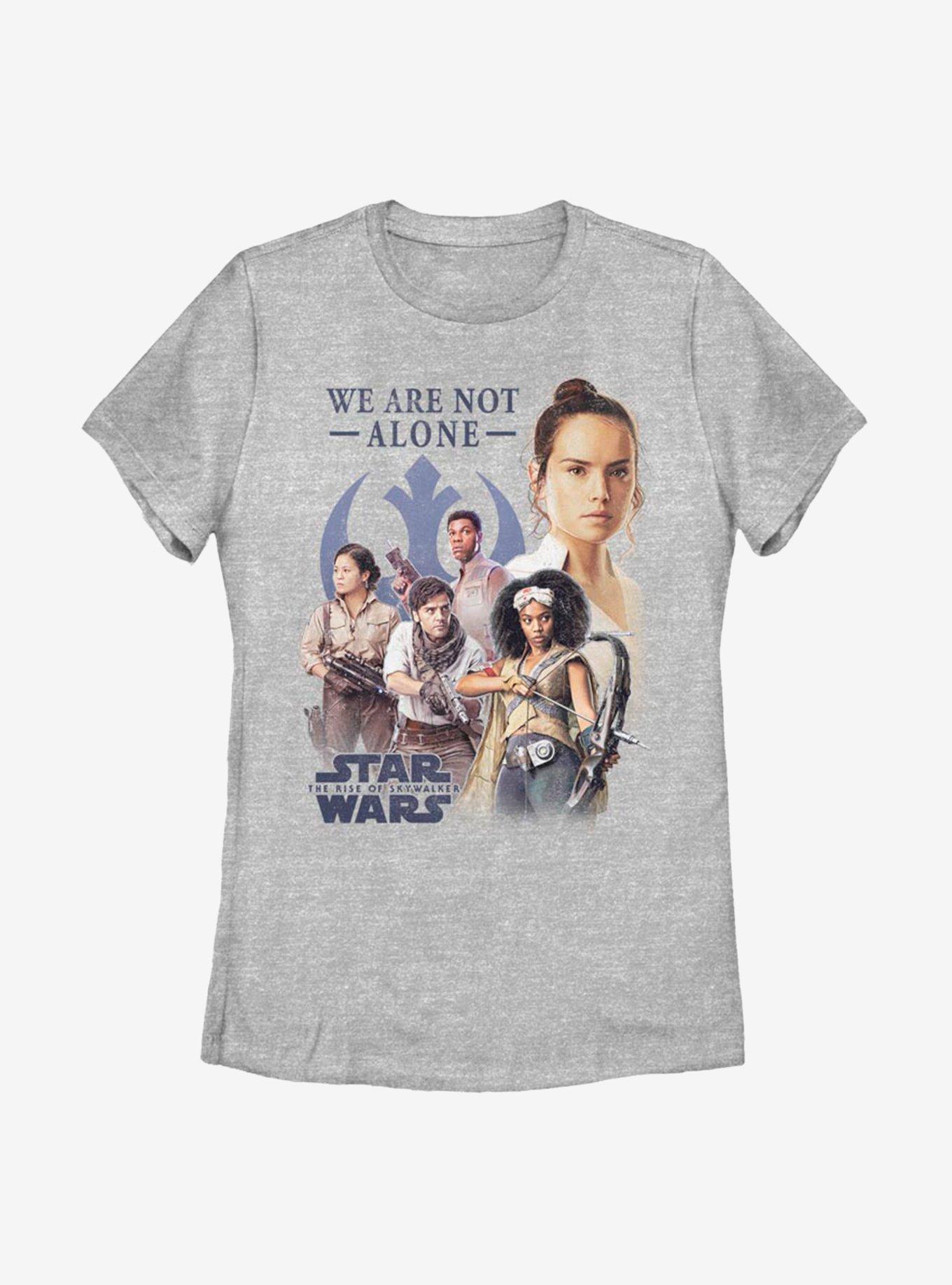 Star Wars Episode IX The Rise Of Skywalker Not Alone Rebels Womens T-Shirt, ATH HTR, hi-res