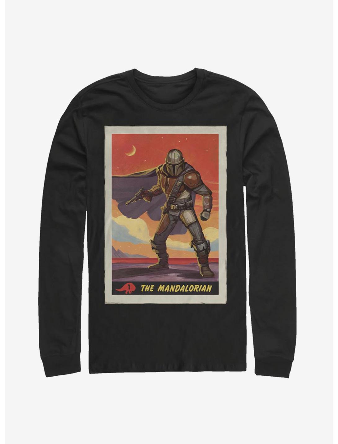 Star Wars The Mandalorian Poster Long-Sleeve T-Shirt, BLACK, hi-res