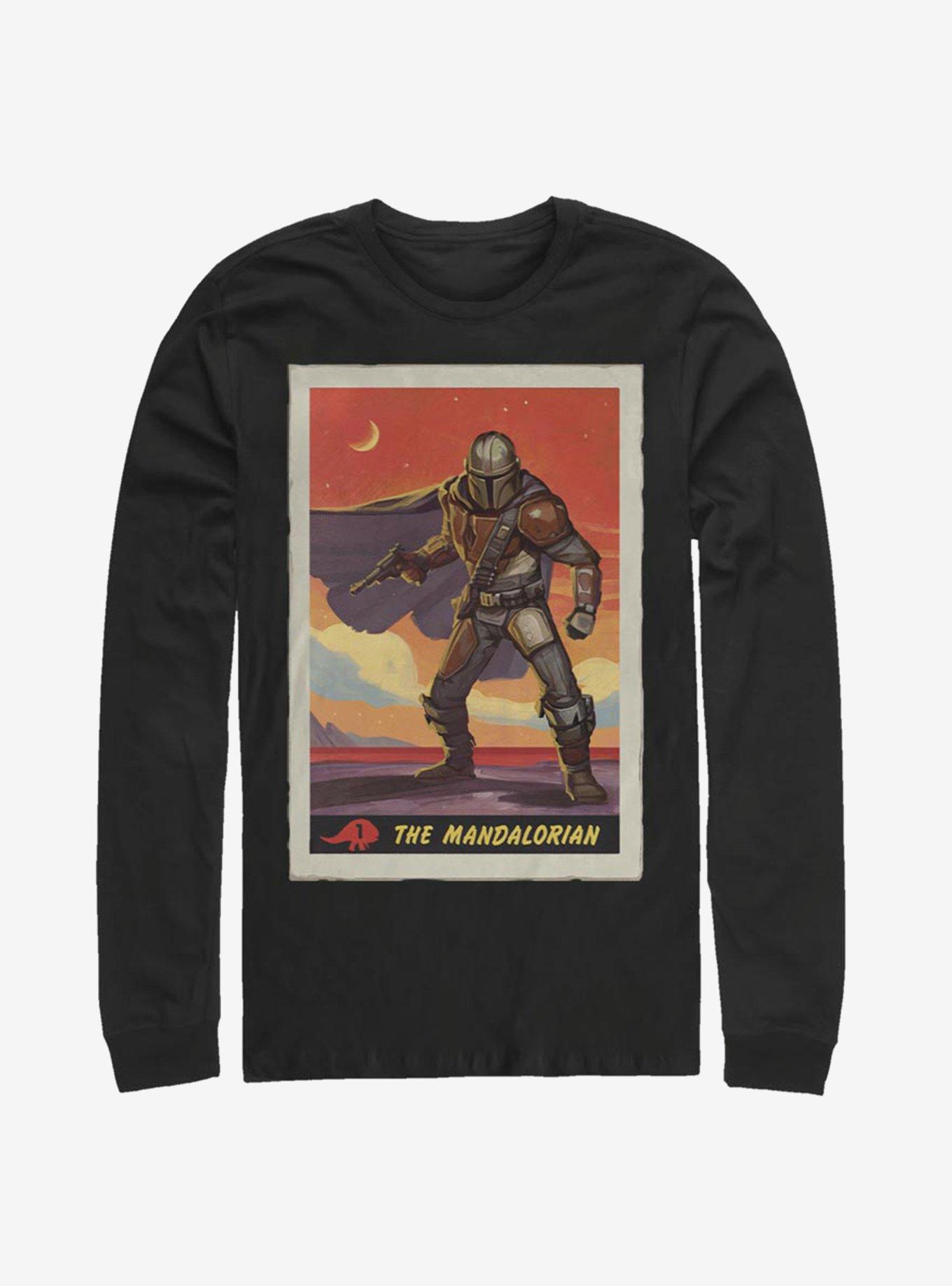 Star Wars The Mandalorian Poster Long-Sleeve T-Shirt, BLACK, hi-res