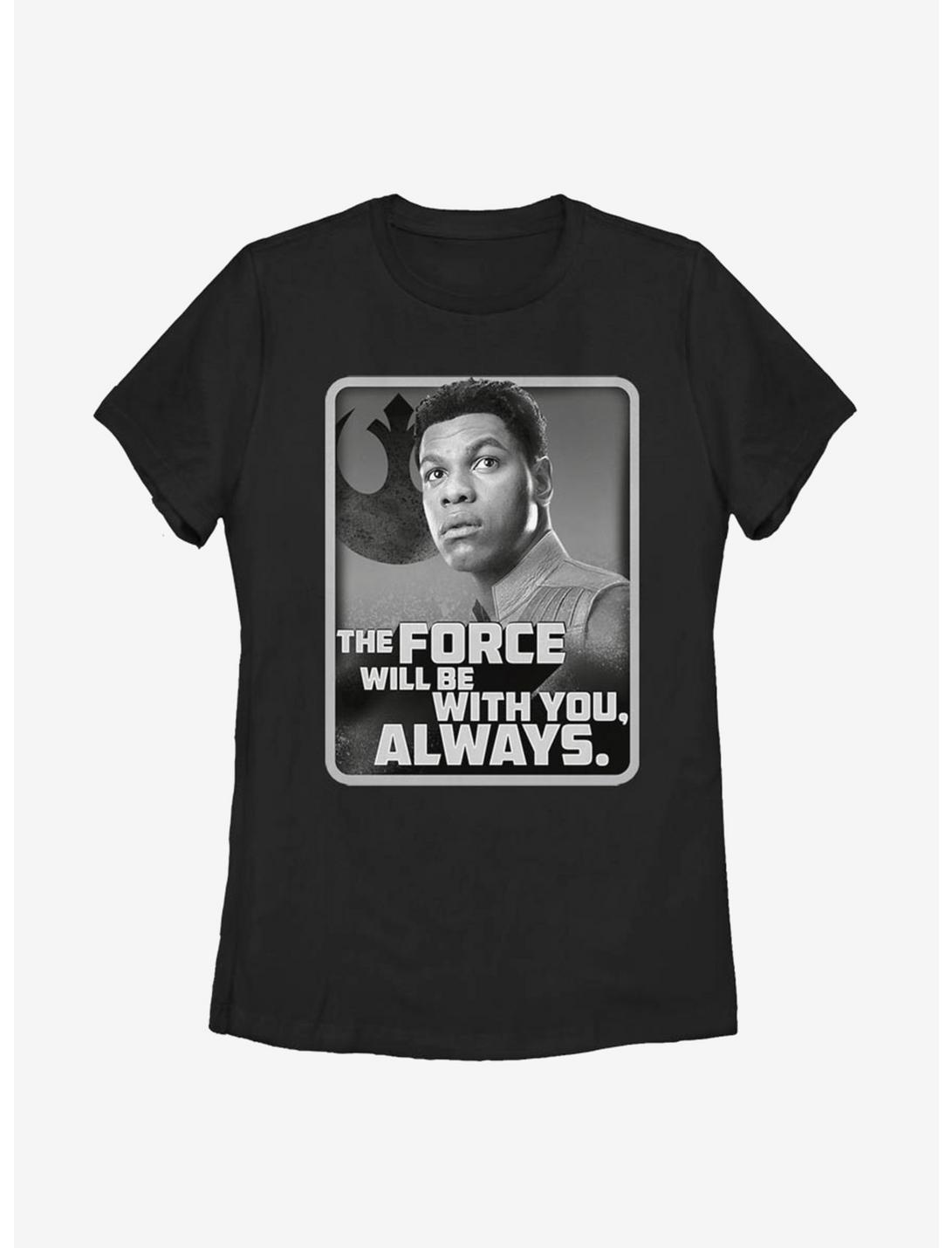 Star Wars Episode IX The Rise Of Skywalker With You Finn Womens T-Shirt, BLACK, hi-res