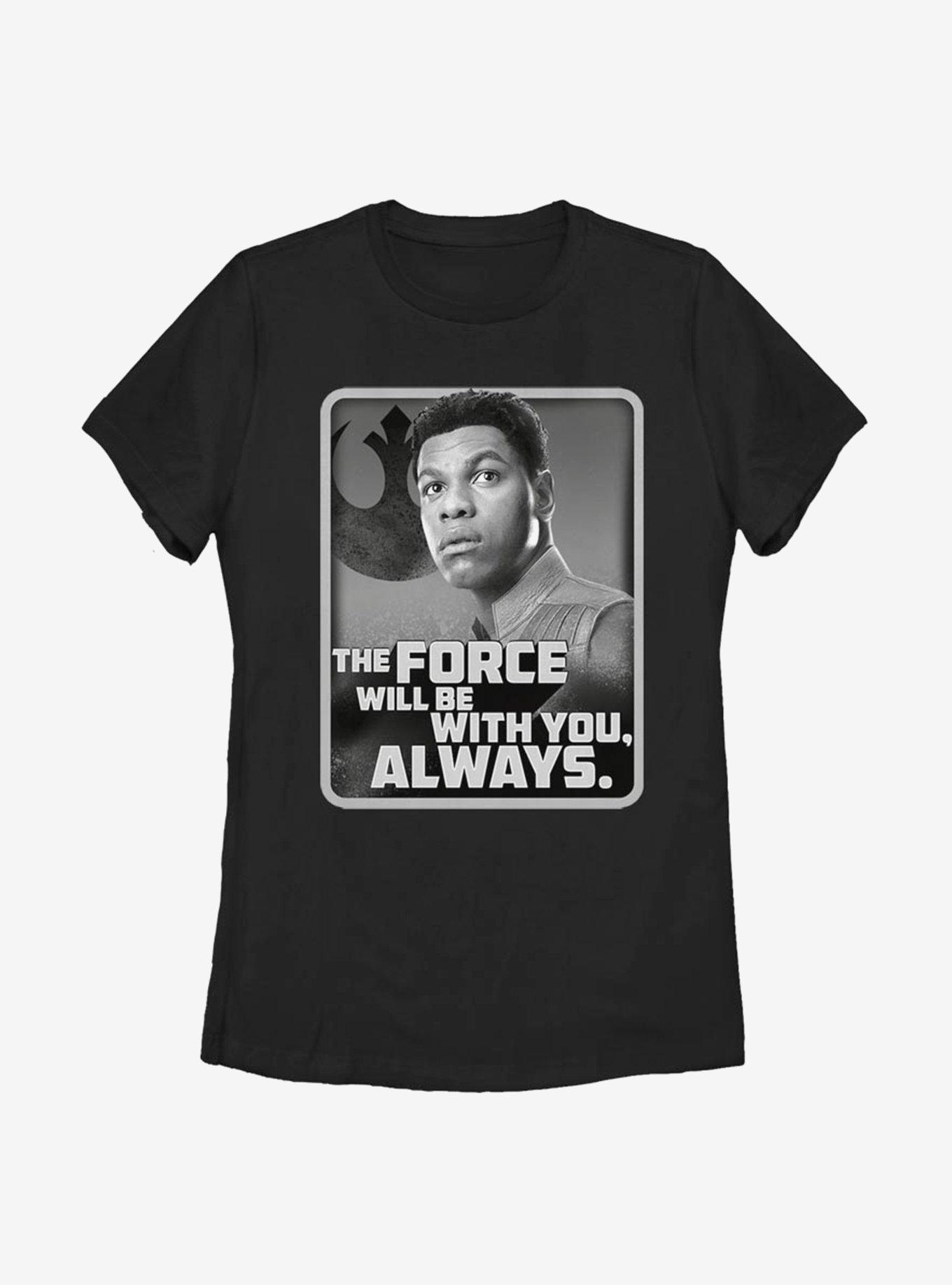Star Wars Episode IX The Rise Of Skywalker With You Finn Womens T-Shirt, BLACK, hi-res