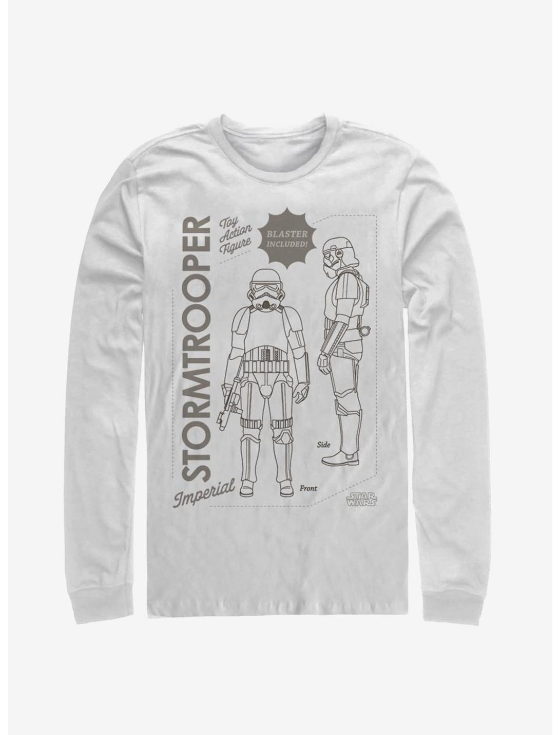 Plus Size Star Wars The Mandalorian Trooper Poster Long-Sleeve T-Shirt, WHITE, hi-res