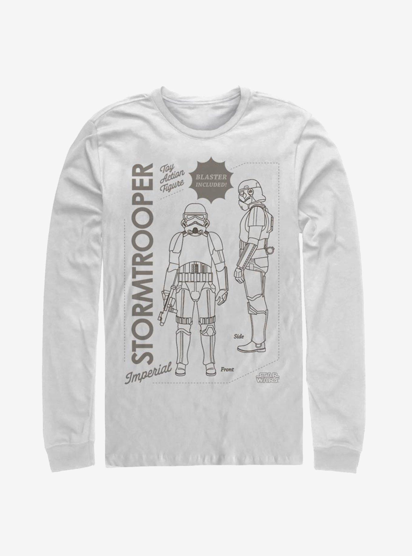 Star Wars The Mandalorian Trooper Poster Long-Sleeve T-Shirt, WHITE, hi-res