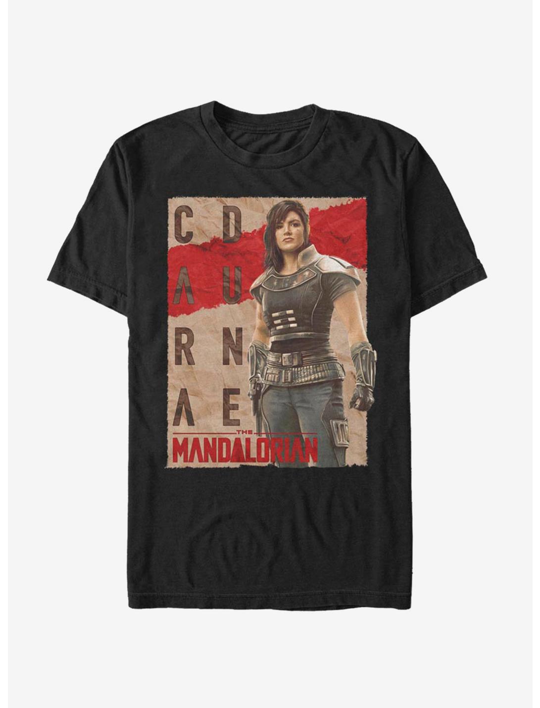 Star Wars The Mandalorian Cara Dune Poster T-Shirt, BLACK, hi-res