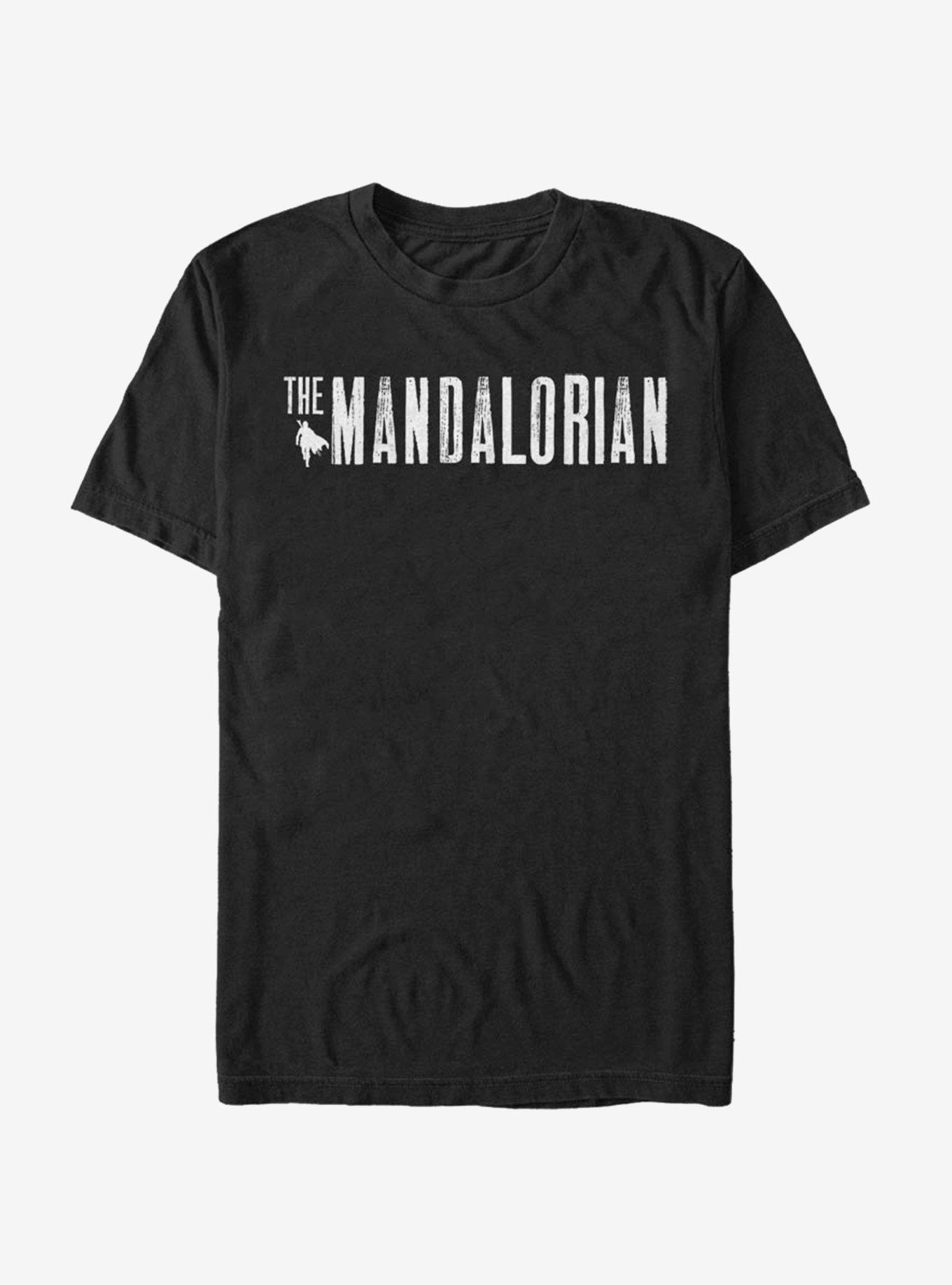 Star Wars The Mandalorian Simplistic Logo T-Shirt, BLACK, hi-res