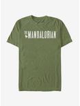 Star Wars The Mandalorian Simplistic Logo T-Shirt, MIL GRN, hi-res