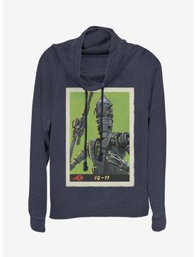 Plus Size Star Wars The Mandalorian IG Poster Cowlneck Long-Sleeve Womens Top, , hi-res