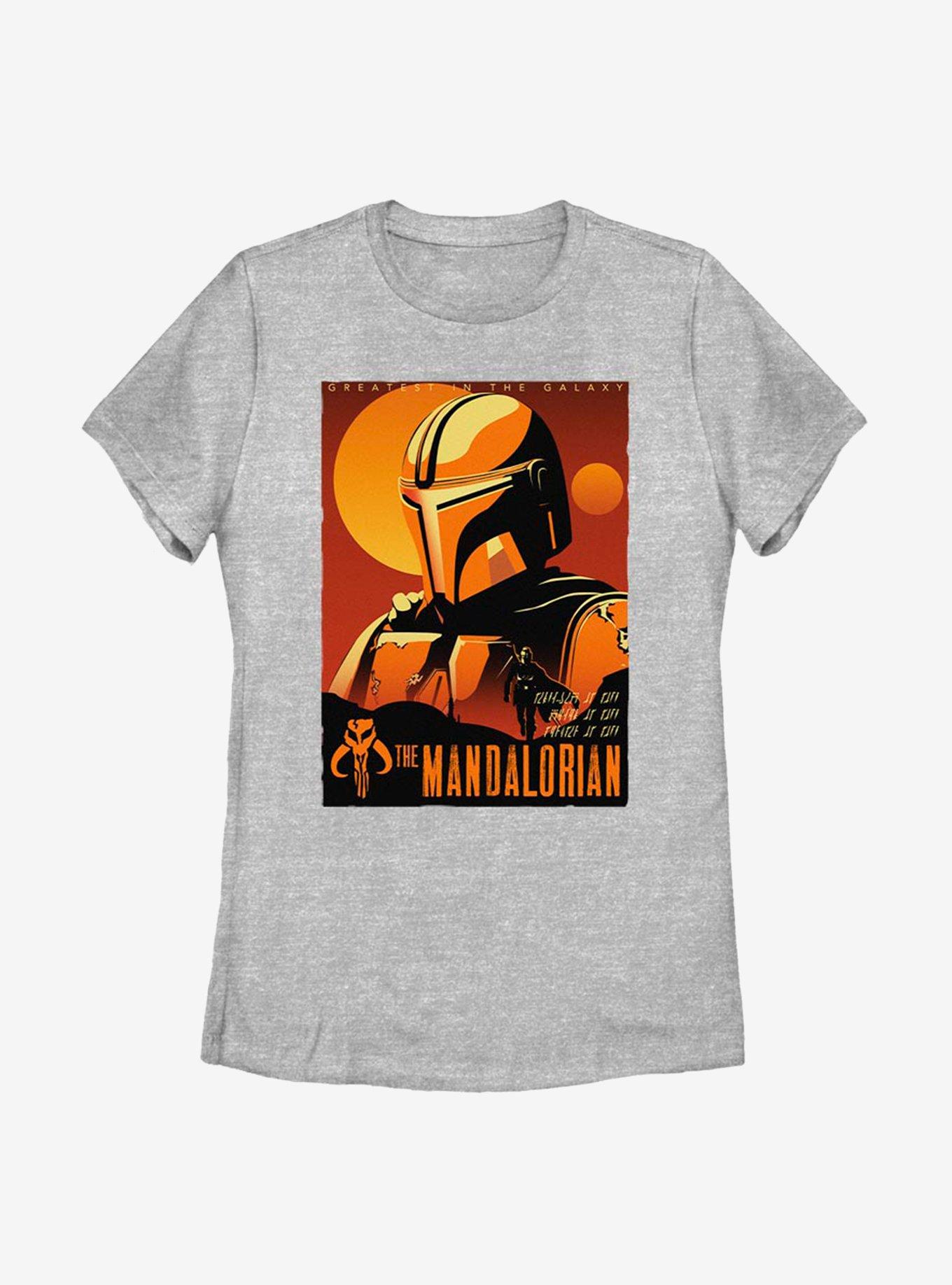 Star Wars The Mandalorian Sunset Womens T-Shirt, ATH HTR, hi-res