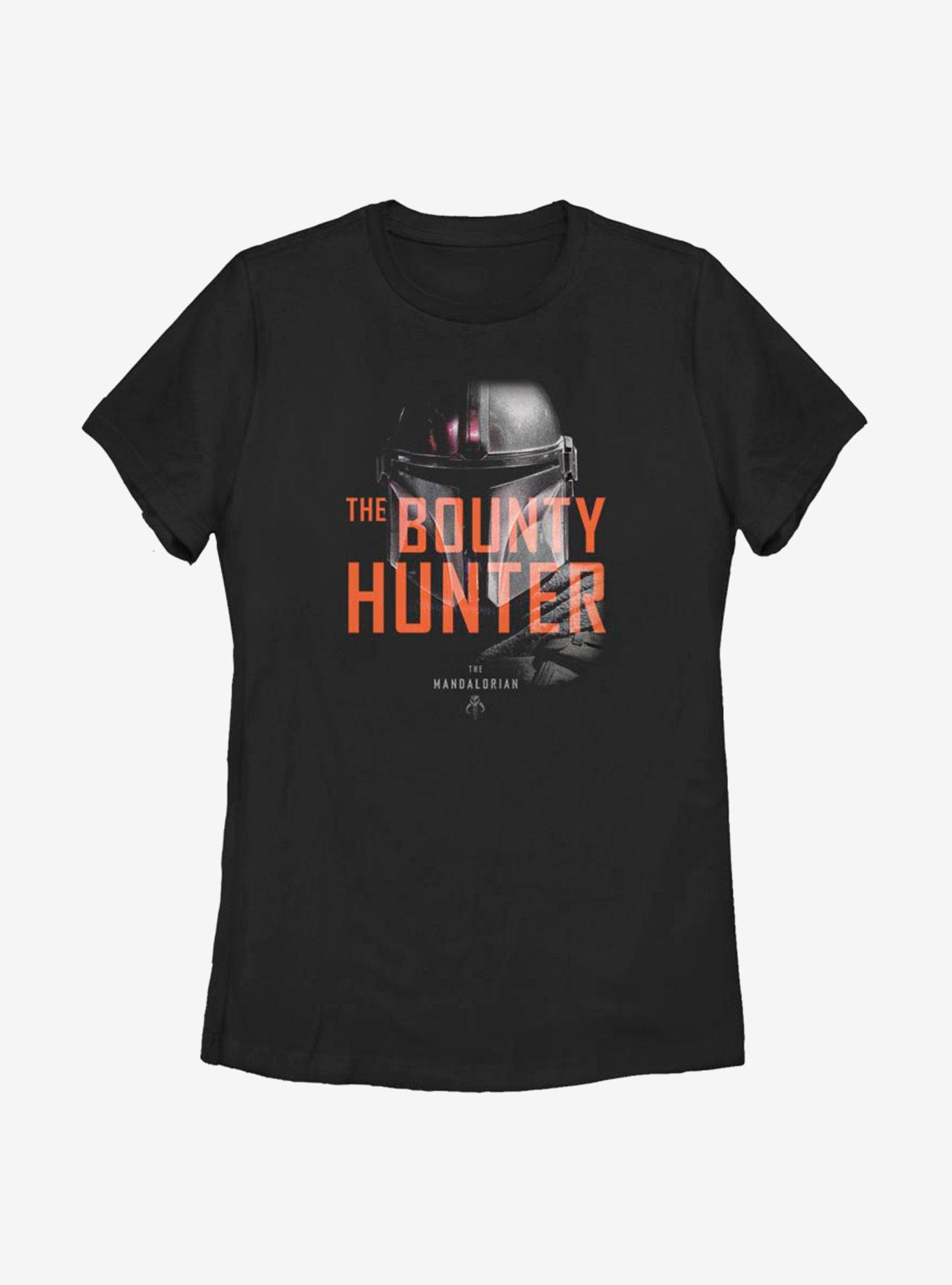 Star Wars The Mandalorian The Hunter Womens T-Shirt, BLACK, hi-res