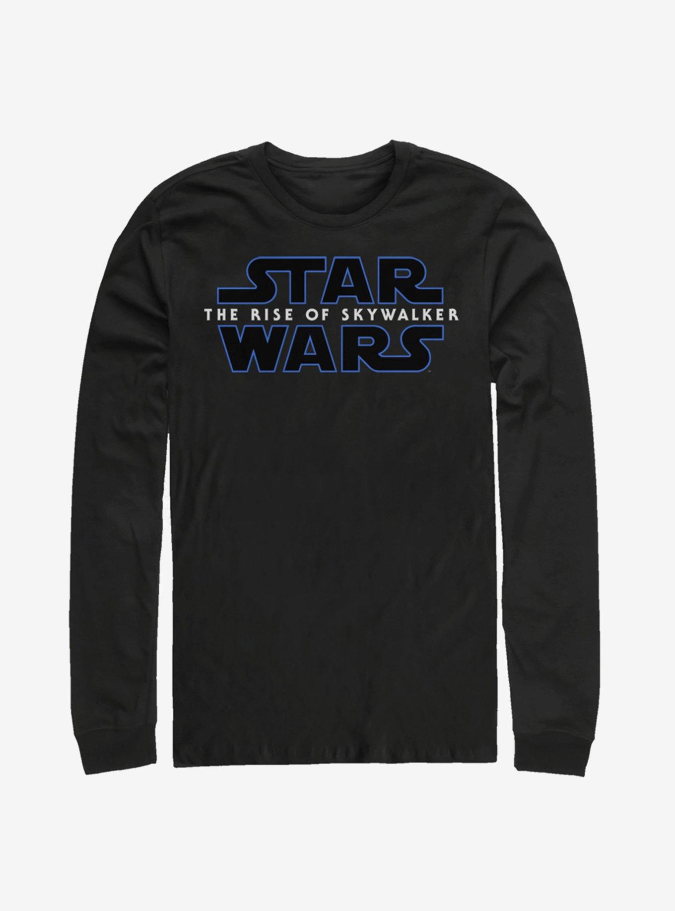 Star Wars Episode IX The Rise Of Skywalker Logo Long-Sleeve T-Shirt, BLACK, hi-res