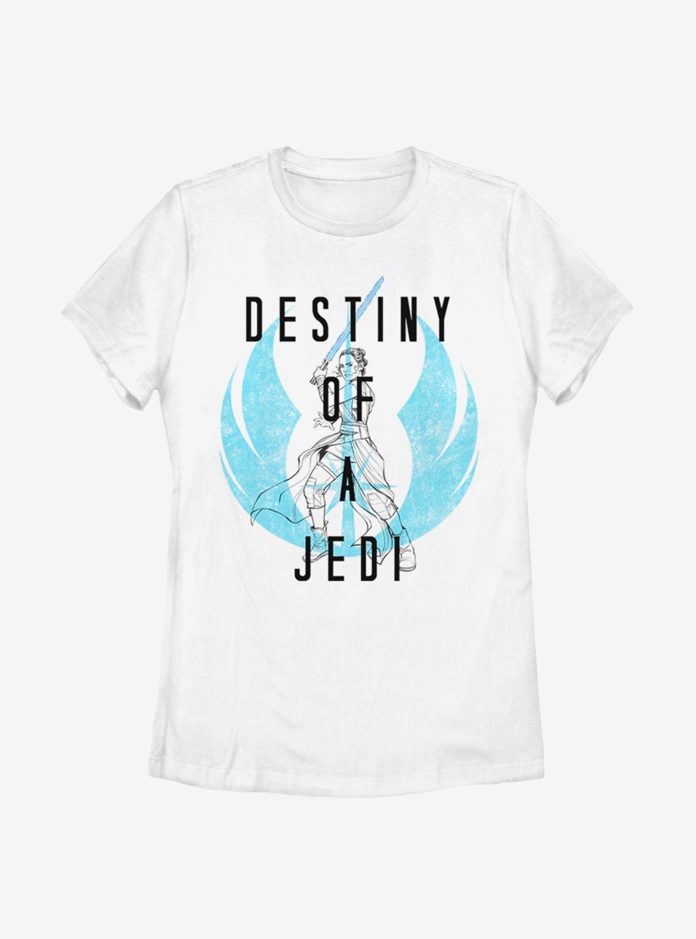 Star Wars Episode IX The Rise Of Skywalker Destiny Of A Jedi Womens T-Shirt, WHITE, hi-res